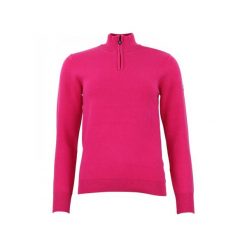 Damski sweter z golfem zapinany na zamek 1/2 Peak Mountain Acharlito. Czerwone golfy damskie Peak Mountain, bez wzorów, bez ramiączek. W wyprzedaży za 293.50 zł.