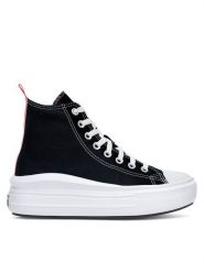 Converse Trampki CHUCK TAYLOR ALL STAR MOVE PLATFORM 271716C Czarny. Czarne trampki dziewczęce Converse, bez wzorów, z materiału, bez zapięcia. Za 299.99 zł.