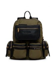 Desigual Plecak Chester 24WAKY03 Khaki. Brązowe plecaki Desigual, bez wzorów, z materiału. Za 329.99 zł.