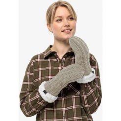 Rękawiczki turystyczne zimowe damskie Jack Wolfskin Highloft Knit Mitten. Szare rękawiczki damskie Jack Wolfskin, bez wzorów, z poliesteru. Za 108.64 zł.