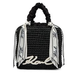 Torebka KARL LAGERFELD. Czarne torebki klasyczne damskie KARL LAGERFELD, bez dodatków. Za 779.99 zł.