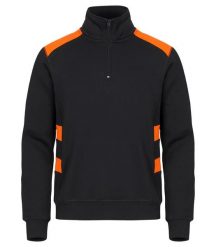 Clique Bluza Half Zip Ambition w Kontrastu – Visib Orange. Brązowe bluzy damskie CLIQUE, l, bez wzorów, z bawełny, bez kaptura. Za 206.28 zł.
