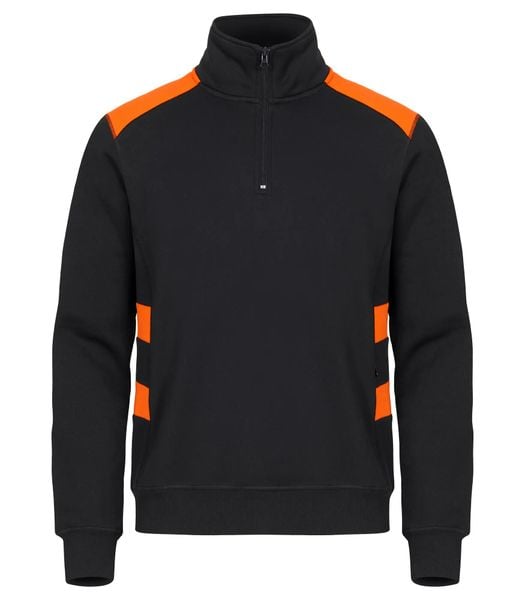 Clique Bluza Half Zip Ambition w Kontrastu – Visib Orange. Brązowe bluzy damskie CLIQUE, l, bez wzorów, z bawełny, bez kaptura. Za 206.28 zł.