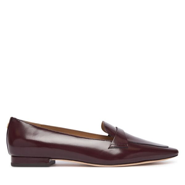 Lordsy LAUREN RALPH LAUREN. Czerwone półbuty damskie Lauren Ralph Lauren, bez wzorów, bez obcasa, bez zapięcia. Za 859.99 zł.