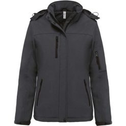 Parka dla kobiet Kariban Softshell doublée capuche. Czarne parki damskie KARIBAN, na zimę, z softshellu, bez kaptura. Za 421.00 zł.