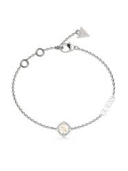 Guess Bransoletka JUBB0464 4JW Srebrny. Szare bransoletki damskie Guess, metalowe. Za 160.00 zł.