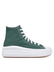 Converse Trampki Chuck Taylor All Star Move Platform A10664C Zielony. Zielone trampki damskie Converse, bez wzorów, z materiału, bez zapięcia. Za 269.99 zł.