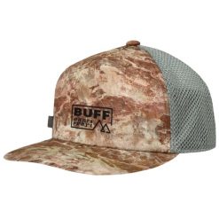 Czapka z daszkiem dla dorosłych Buff Trucker Cap. Brązowe czapki z daszkiem damskie Buff, bez wzorów, z poliesteru. Za 88.99 zł.