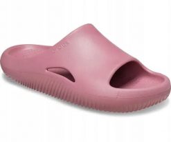 Klapki Dla Dorosłych Crocs Mellow Recovery Slide. Czarne klapki damskie Crocs, bez wzorów, z materiału, bez obcasa, bez zapięcia. Za 119.99 zł.