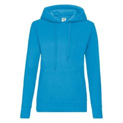 Bluza Damska Z Kapturem. Niebieskie bluzy damskie Fruit of the Loom, s, bez wzorów, z kapturem. Za 82.99 zł.