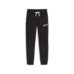 Spodnie sportowe damskie Puma Ess+ Script. Czarne obuwie sportowe damskie Puma, z dresówki, na fitness i siłownię. Za 322.00 zł.