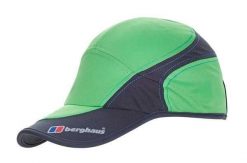 Ultralekka czapka biegowa Vapourlight Mesh Cap Berghaus. Zielone czapki z daszkiem damskie Berghaus, bez wzorów, z materiału. Za 81.40 zł.