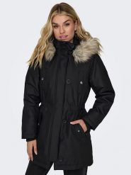 ONLY Parka w kolorze czarnym rozmiar: S. Czarne parki damskie Only, s, bez kaptura. Za 206.42 zł.