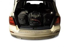 Torby Do Bagażnika Mercedes-Benz Glk 2008-2015 4Szt Kjust. Czarne torby podróżne KJUST, bez wzorów, z kauczuku. Za 1,203.00 zł.