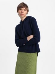 BGN Sweter w kolorze granatowym rozmiar: 36. Niebieskie swetry klasyczne damskie BGN, z wełny, bez kołnierzyka. Za 83.42 zł.
