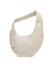 Calvin Klein Torebka Asym Buckle Shoulder Bag LV04F3872G Kremowy. Białe torebki klasyczne damskie Calvin Klein, ze skóry, bez dodatków. Za 449.99 zł.