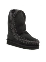 Mou Śniegowce Eskimo Boot 24 FW101000A Czarny. Czarne śniegowce damskie Mou, ze skóry. Za 969.99 zł.