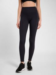 Damskie legginsy Hummel. Czarne legginsy damskie Hummel, l, bez wzorów, z materiału. Za 193.30 zł.
