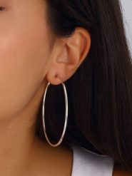 Luja Bijoux Kolczyki-kreole rozmiar: onesize. Szare kolczyki damskie Luja Bijoux, srebrne. Za 74.81 zł.