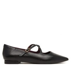Baleriny Tamaris. Czarne balerinki damskie Tamaris, bez wzorów. Za 324.99 zł.