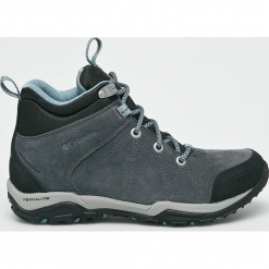Columbia - Buty Fire Venture Mid. Brązowe obuwie trekkingowe damskie Columbia, z materiału. W wyprzedaży za 399.90 zł.