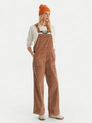 Roxy Ogrodniczki Trailblazer Overall ERJWO03022 Brązowy Regular Fit. Brązowe spodnie materiałowe damskie Roxy, bez wzorów, z bawełny. Za 399.99 zł.