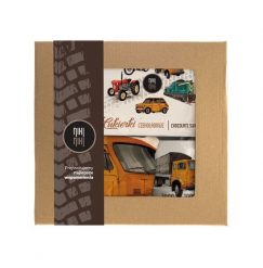 Jelcz — paczka (Zawartość paczki: koszulka - torba - kubek - słodycze; Rozmiar koszulki / bluzy: XXL (damska); Kolor koszulki / bluzy: jasnoszary mela. Szare koszulki damskie nikiniki, l, bez wzorów, z bawełny, bez kołnierzyka, bez ramiączek. Za 169.00 zł.