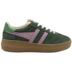 Sneakersy damscy Gola Athena Trainer. Zielone obuwie sportowe damskie Gola, bez zapięcia. W wyprzedaży za 408.50 zł.