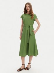Weekend Max Mara Sukienka codzienna Magma 2515221142 Zielony Regular Fit. Zielone sukienki damskie Weekend Max Mara, bez wzorów, z bawełny, bez ramiączek. Za 1,379.00 zł.