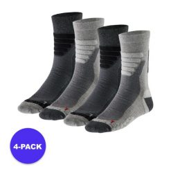 Skarpety do chodzenia unisex 4 pary. Szare skarpetki damskie XTREME, bez wzorów, z elastanu. Za 185.79 zł.