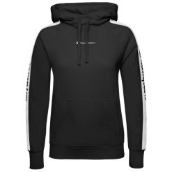 BLUZA DAMSKA SPORTOWA Z KAPTUREM CHAMPION HOODED SWEATSHIRT S KOLOR CZARNY. Czarne bluzy damskie Champion, l, bez wzorów, z bawełny, z kapturem. Za 150.60 zł.