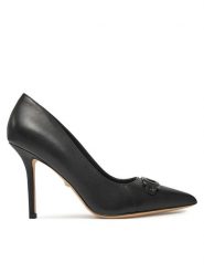 Marciano Guess Szpilki 5RGZ14 7103A Czarny. Czarne szpilki damskie Marciano Guess, z aplikacjami, ze skóry, bez obcasa, na szpilce, bez zapięcia. Za 669.99 zł.