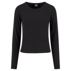 Damska koszulka z długim rękawem Urban Classics Basic Super Slim. Czarne koszulki damskie Urban Classics, uniwersalny, bez wzorów, bez kołnierzyka, bez ramiączek. Za 142.00 zł.