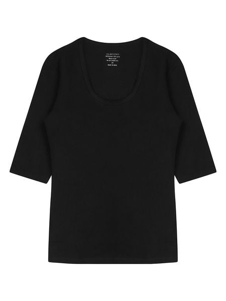 Claesens Koszulka w kolorze czarnym rozmiar: L. Czarne koszulki damskie Claesen‘s, l, bez wzorów, z bawełny, bez kołnierzyka, bez ramiączek. Za 52.30 zł.