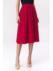 Nife Spódnica w kolorze czerwonym rozmiar: 38. Czerwone spódnice damskie Nife, bez wzorów, midi. Za 152.62 zł.