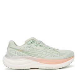 Buty do biegania Saucony. Zielone obuwie sportowe damskie Saucony, bez zapięcia, do biegania. Za 699.99 zł.