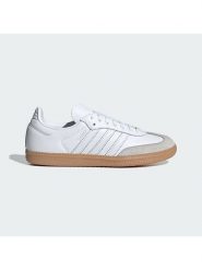 Adidas Skórzane sneakersy "Samba OG" w kolorze biało-beżowym rozmiar: 41 1/3. Białe obuwie sportowe damskie Adidas, z materiału, bez zapięcia. Za 376.85 zł.