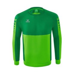 Bluza Erima Six Wings Zielona Junior. Zielone bluzy damskie Erima, bez wzorów, z bawełny, bez kaptura. Za 271.99 zł.