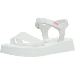 Sandały PABLOSKY 865400P Biały. Białe sandały damskie Pablosky, bez wzorów, z syntetyku, bez obcasa, bez zapięcia. Za 150.99 zł.
