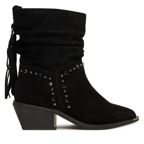 Botki Alma En Pena. Czarne botki damskie Alma En Pena, bez obcasa, na płaskiej podeszwie, bez zapięcia. Za 539.99 zł.