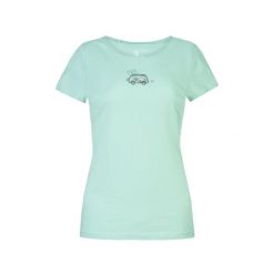 T-shirt damski Rafiki JAY 100% bawełna organiczna lichen krój komfortowy. Zielone t-shirty damskie RAFIKI, uniwersalny, bez wzorów, z bawełny, bez kołnierzyka. W wyprzedaży za 161.85 zł.