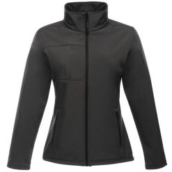 Kurtka Softshellowa Damska Wodoodporność Octagon II. Czarne kurtki sportowe damskie Regatta, xl, bez wzorów, z softshellu, bez kaptura. Za 153.99 zł.