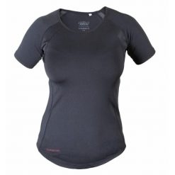 Lekka koszulka damska Karlslund Fenja. Czarne koszulki sportowe damskie KARLSLUND, bez wzorów, bez ramiączek. Za 218.00 zł.
