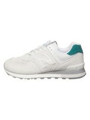 New Balance Skórzane sneakersy w kolorze białym rozmiar: 44. Białe obuwie sportowe damskie New Balance, ze skóry, bez zapięcia. Za 287.16 zł.