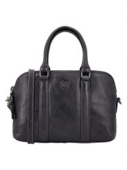 HIDE & STITCHES Skórzana torebka "Porto" w kolorze czarnym - 21 x 15 x 6 cm rozmiar: onesize. Czarne torebki klasyczne damskie HIDE & STITCHES, z materiału, przez ramię, bez dodatków. Za 208.99 zł.