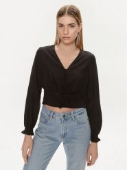 Levi's® Bluzka Tamara A7172-0006 Czarny Regular Fit. Czarne bluzki damskie s, bez wzorów, z lyocellu, bez kołnierzyka, bez ramiączek. Za 209.99 zł.