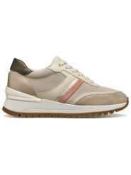 Geox Sneakersy "Desya" w kolorze beżowym rozmiar: 40. Brązowe obuwie sportowe damskie Geox, bez zapięcia. Za 316.24 zł.