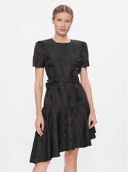 DKNY Sukienka koktajlowa DD3JQ466 Czarny Regular Fit. Czarne sukienki damskie DKNY, bez wzorów, z syntetyku, wizytowe, bez ramiączek. Za 289.99 zł.