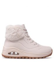 Skechers Sneakersy Uno Fall Air 167274/NAT Beżowy. Brązowe obuwie sportowe damskie Skechers, ze skóry, bez zapięcia. Za 299.99 zł.