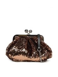 Weekend Max Mara Torebka 2615511094650 Różowy. Czerwone torebki wieczorowe damskie Weekend Max Mara, bez wzorów, z materiału, bez dodatków. Za 879.99 zł.